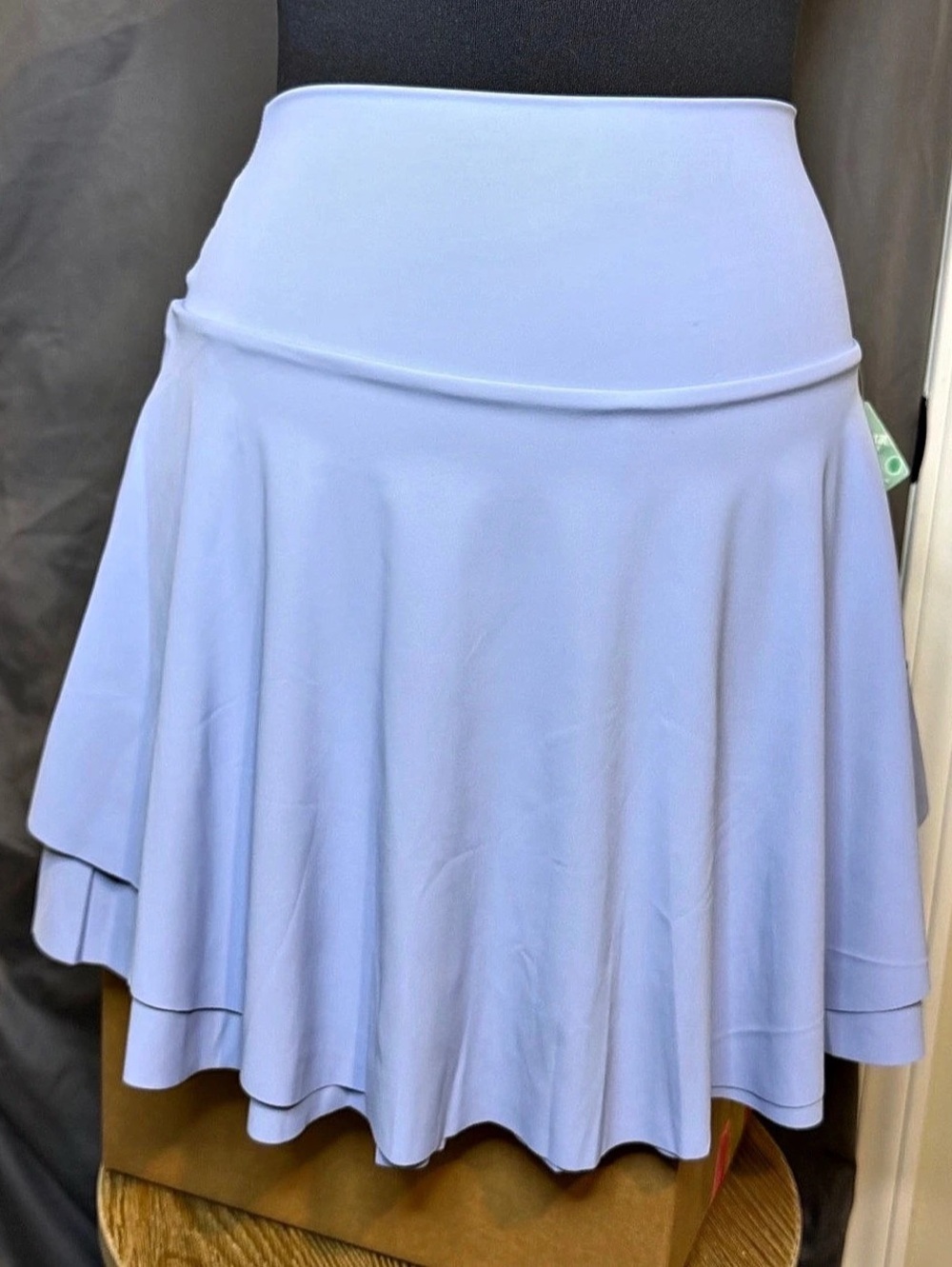 Sodalemon Light Blue Sporty Skort High Waist Layered Skirt